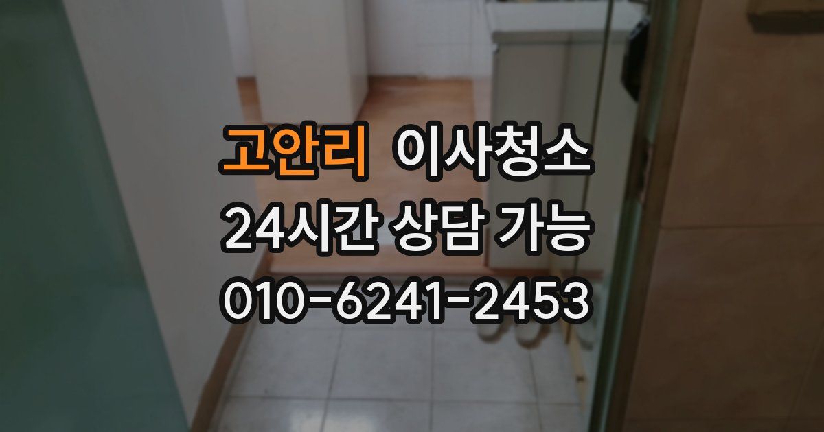 고안리 입주청소