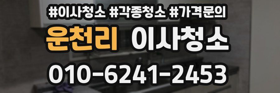 운천리 이사청소