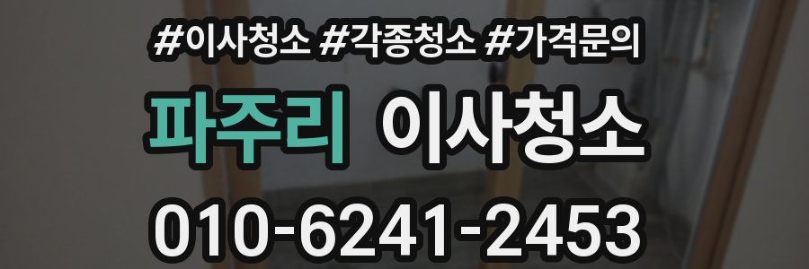 파주리 이사청소