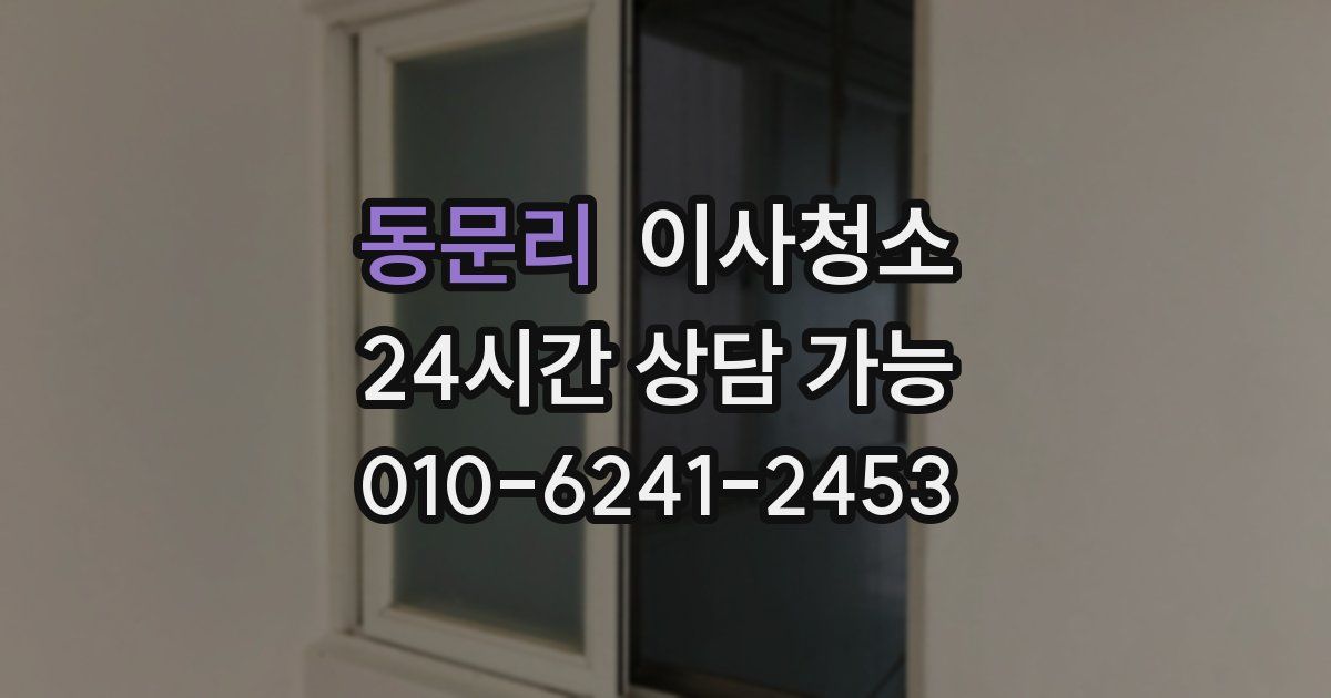 동문리 입주청소