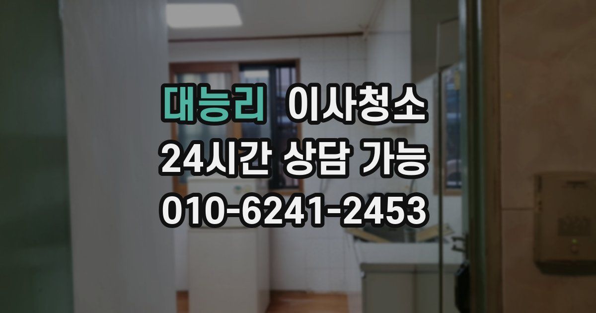 대능리 입주청소