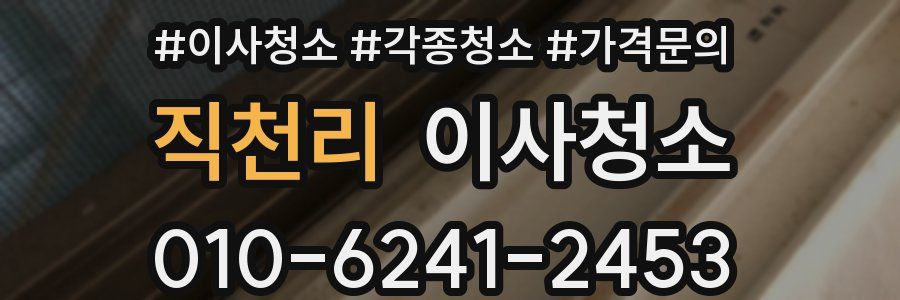 직천리 이사청소