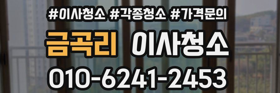 금곡리 이사청소