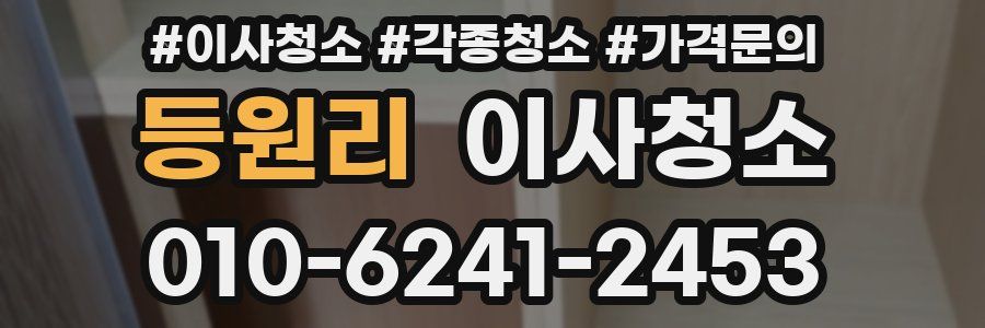 등원리 이사청소