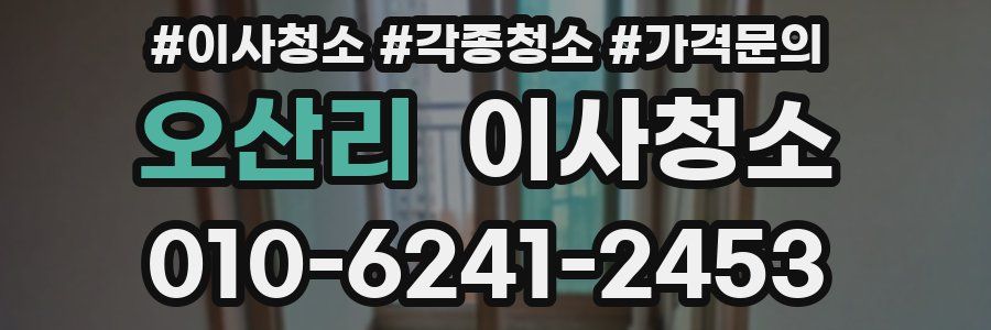 오산리 이사청소