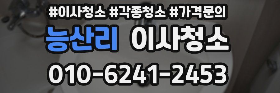 능산리 이사청소