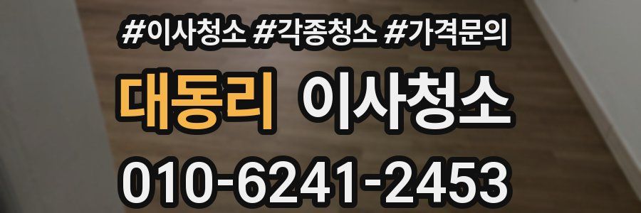 대동리 이사청소