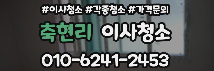 축현리 이사청소