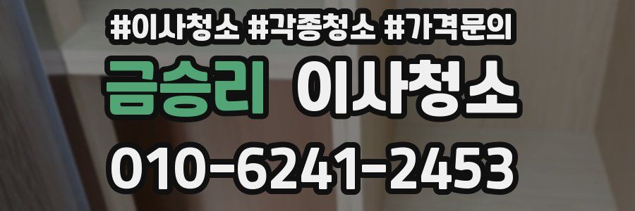 금승리 이사청소