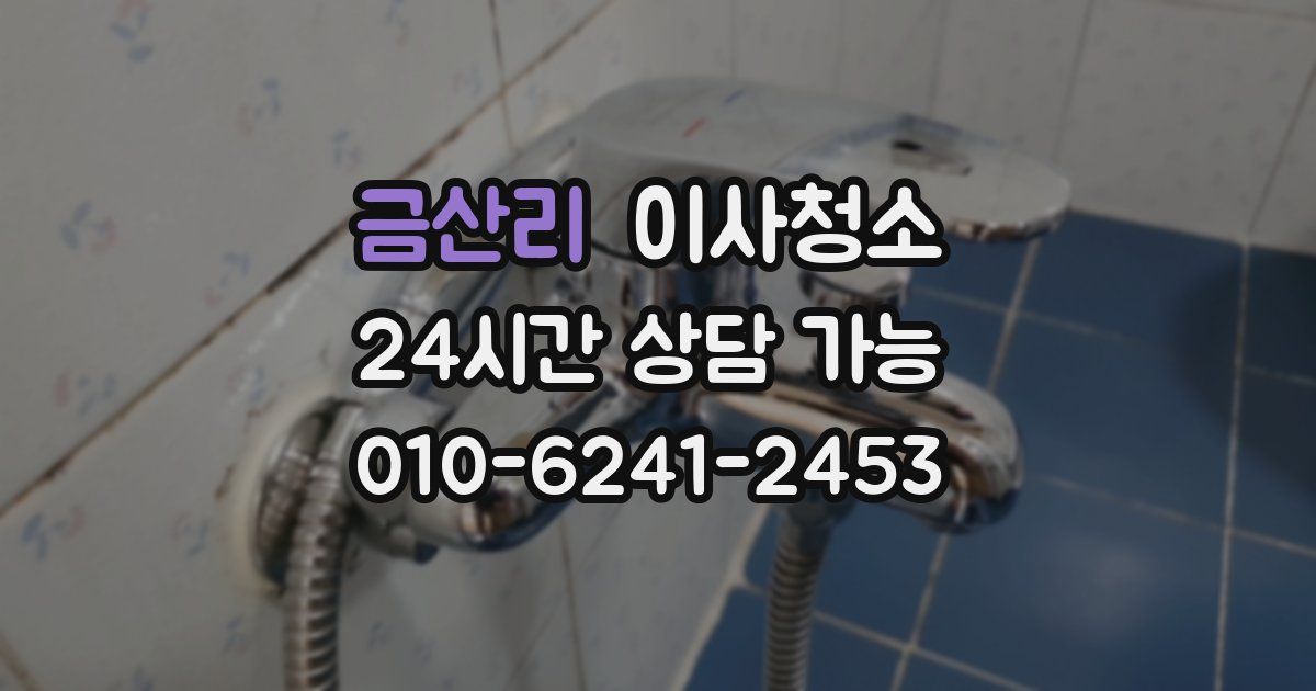 금산리 입주청소