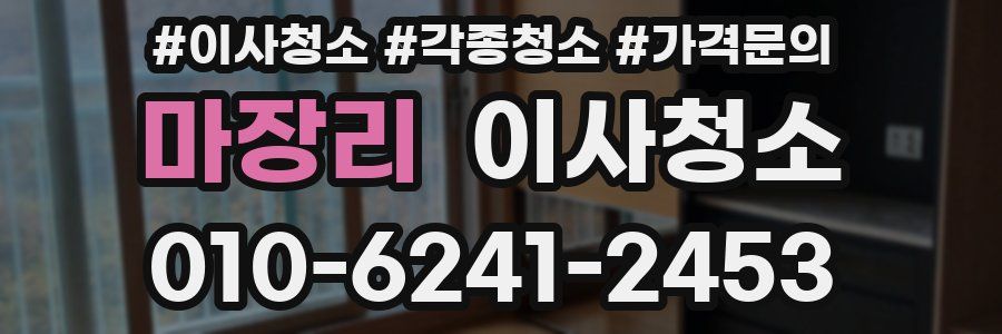 마장리 이사청소