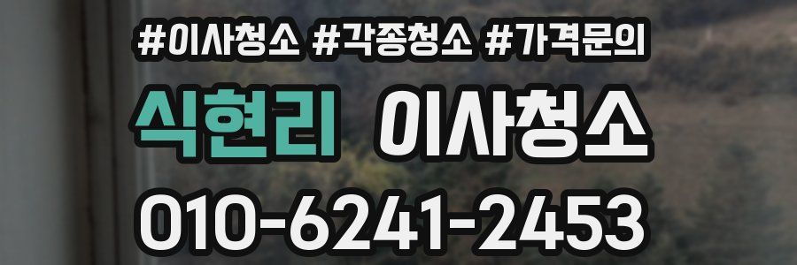 식현리 이사청소