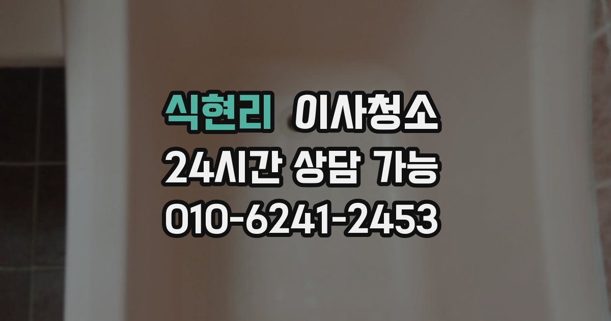 식현리 입주청소