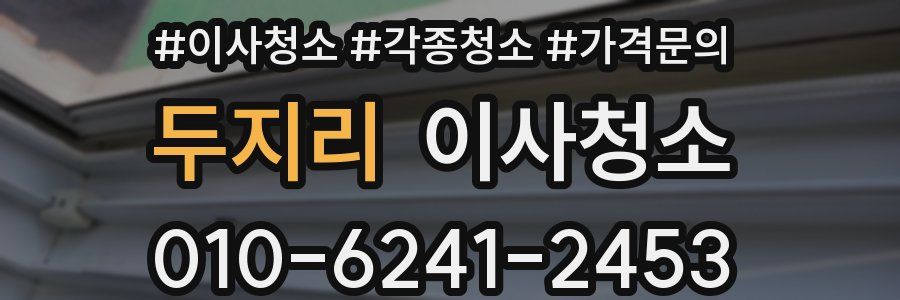 두지리 이사청소