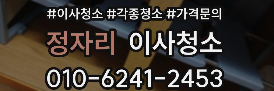 정자리 이사청소