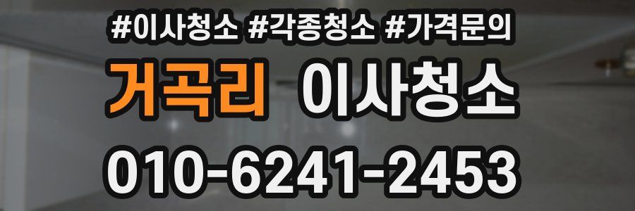 거곡리 이사청소