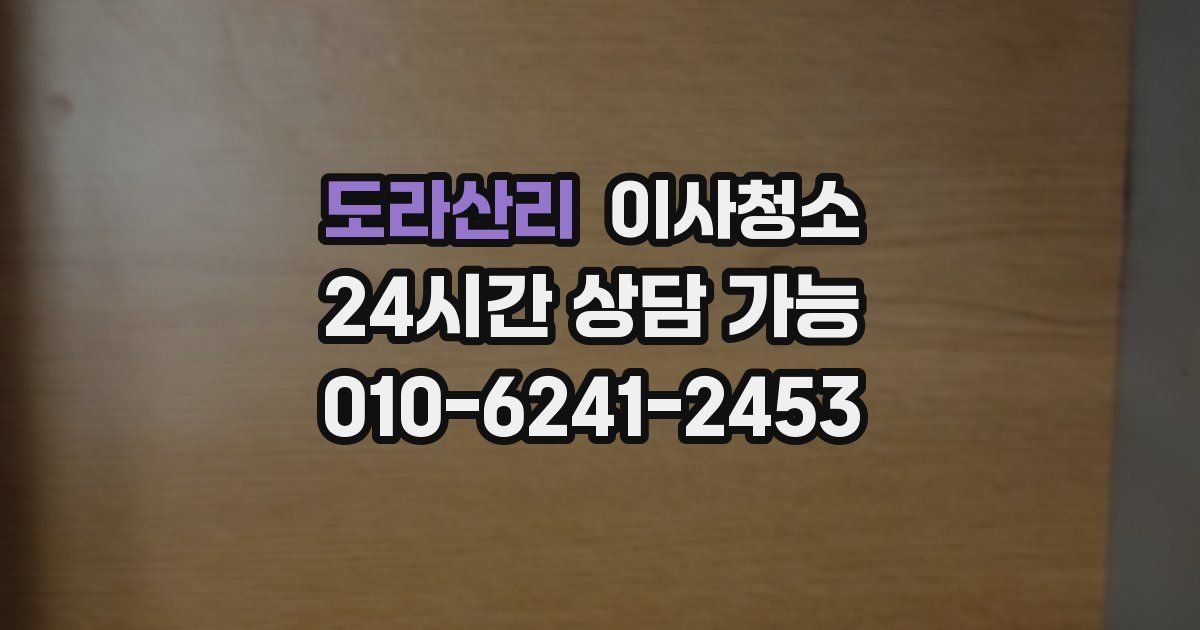 도라산리 입주청소