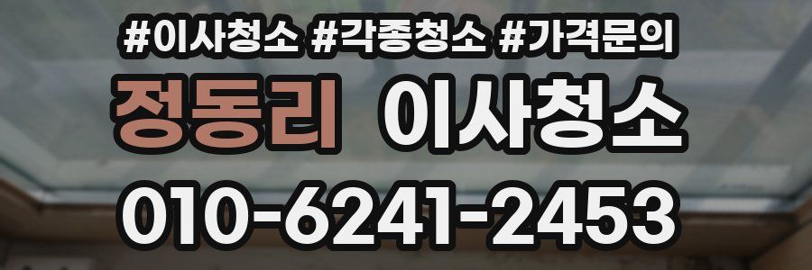 정동리 이사청소