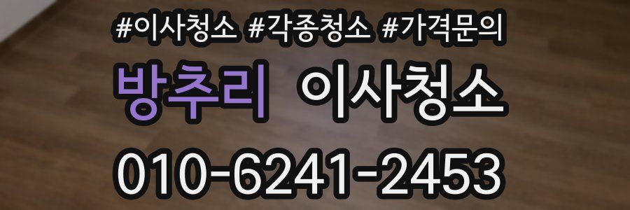 방추리 이사청소