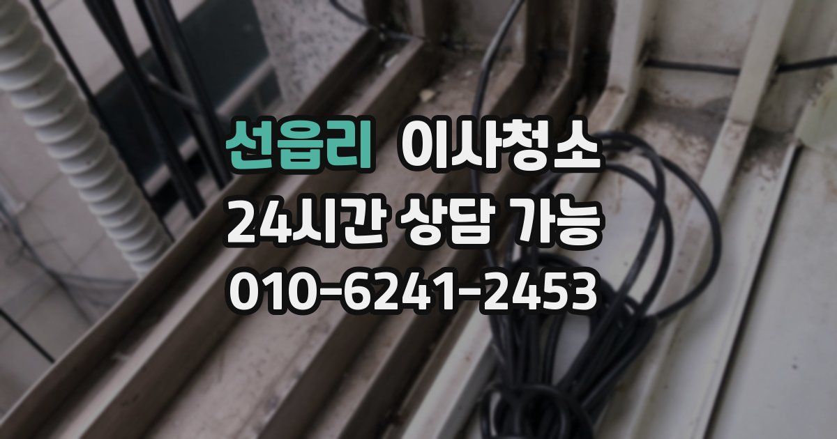 선읍리 입주청소