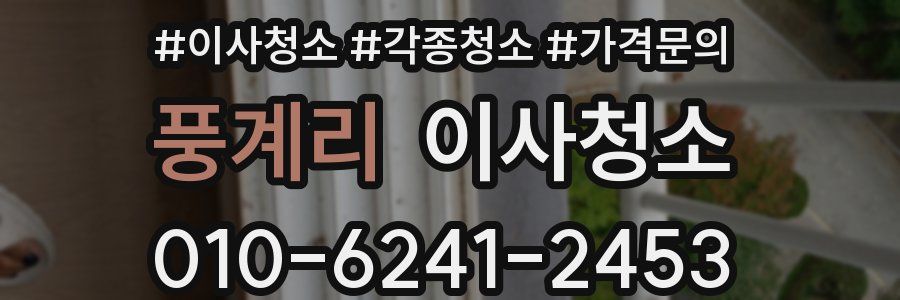 풍계리 이사청소