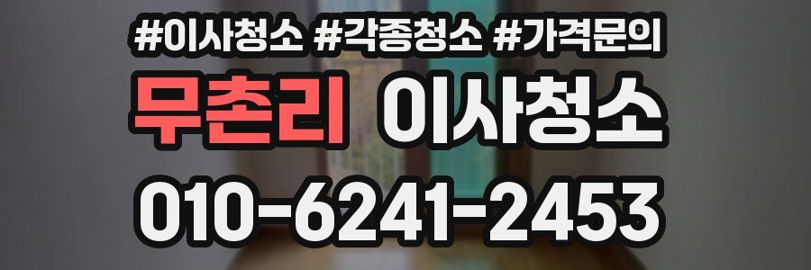 무촌리 이사청소