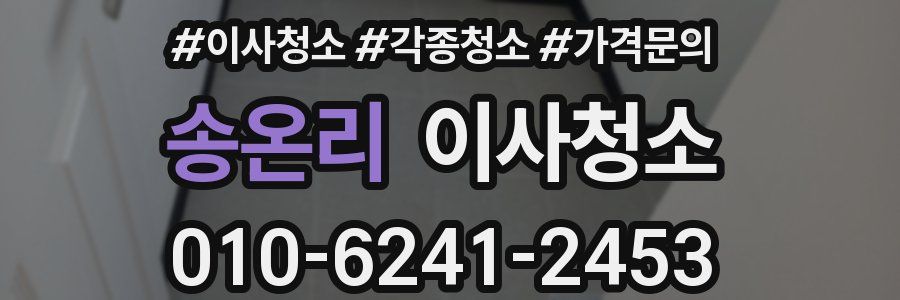 송온리 이사청소