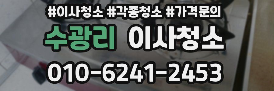 수광리 이사청소