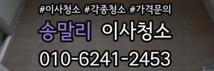 송말리 이사청소