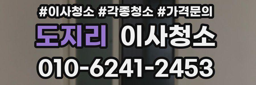 도지리 이사청소