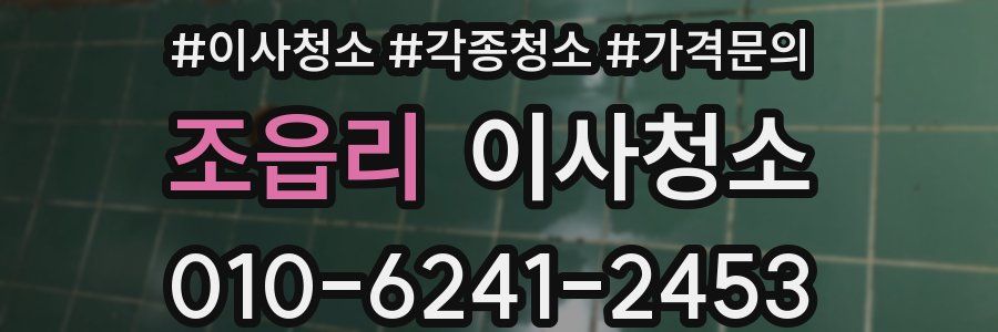 조읍리 이사청소