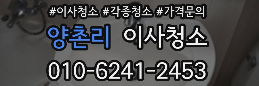 양촌리 이사청소