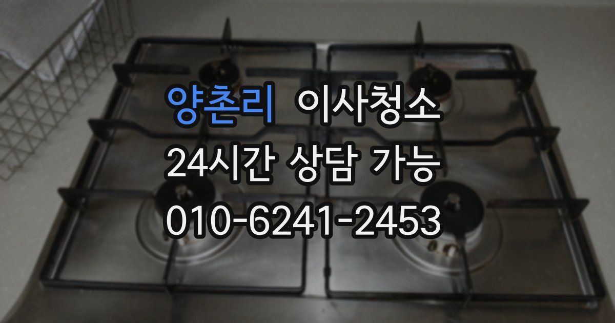 양촌리 입주청소