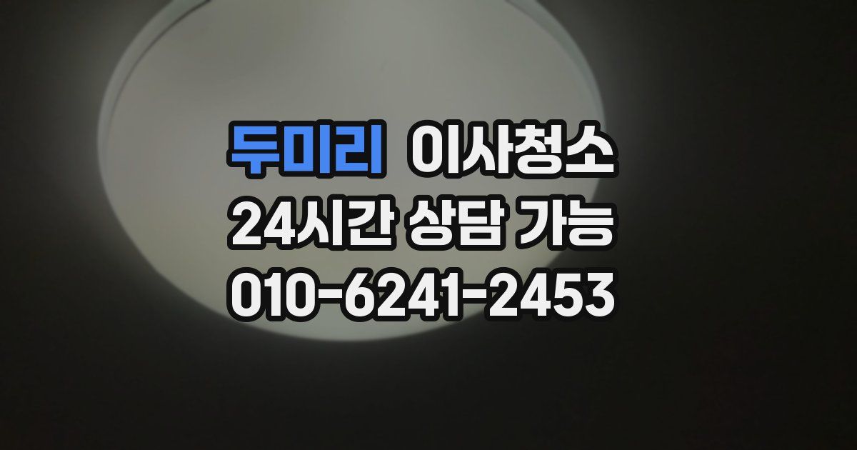 두미리 입주청소