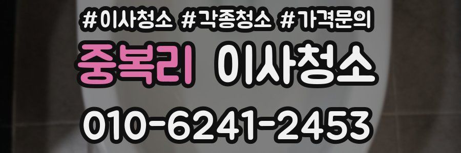 중복리 이사청소