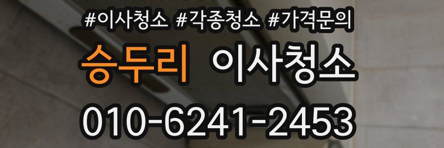 승두리 이사청소