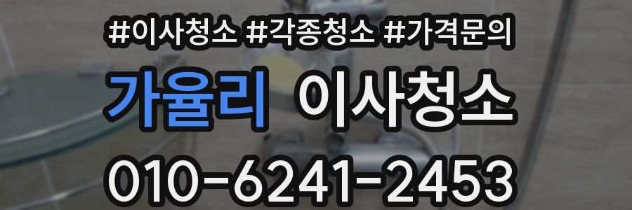 가율리 이사청소