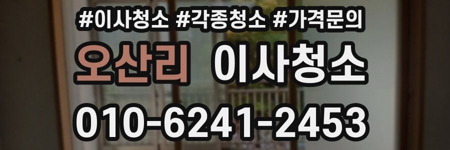 오산리 이사청소