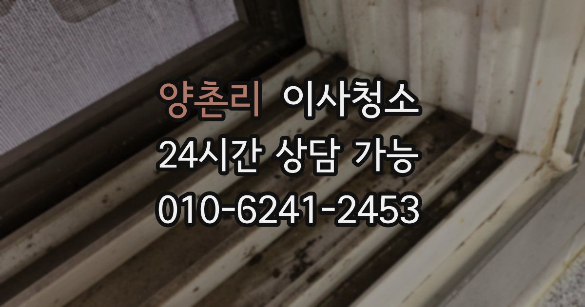 양촌리 입주청소