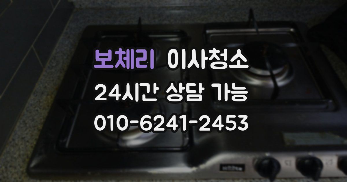 보체리 입주청소