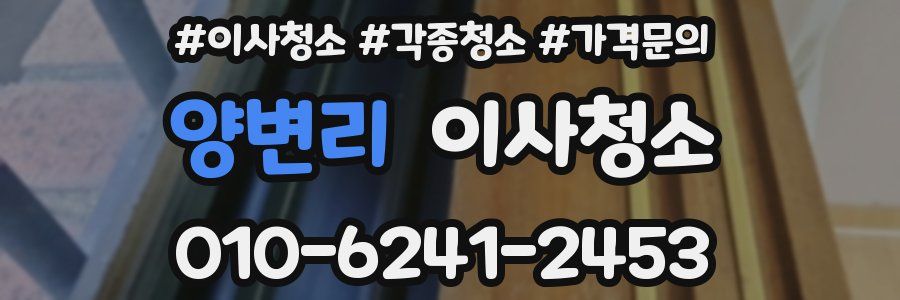 양변리 이사청소