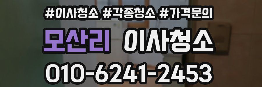 모산리 이사청소