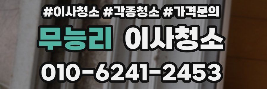 무능리 이사청소