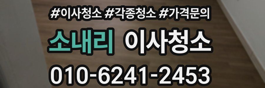 소내리 이사청소