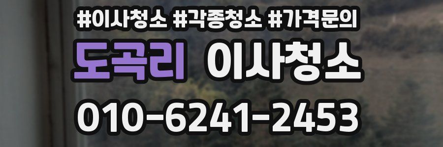 도곡리 이사청소