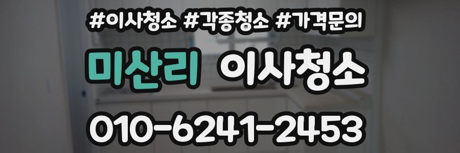 미산리 이사청소