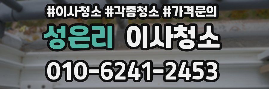 성은리 이사청소