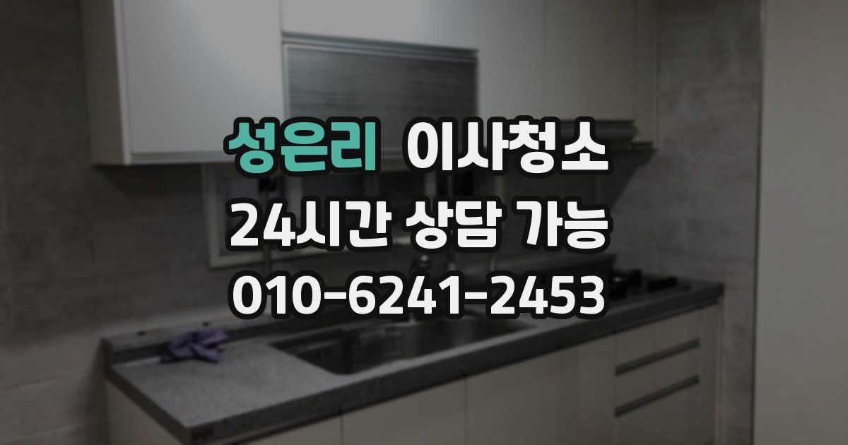 성은리 입주청소