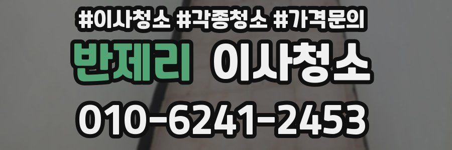 반제리 이사청소