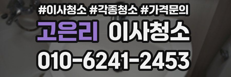 고은리 이사청소